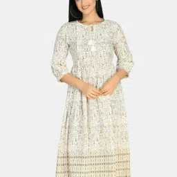 aaruvi ruchi verma Women Micro Print A-line Dress image 1