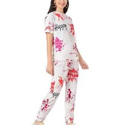 leriya fashion Typographic Print Top & Pyjamas Set-picture-24