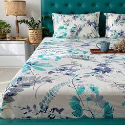 urban space 200 TC Floral Print Double Size  BedSheet with Pillow Covers-picture-6