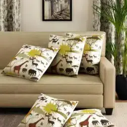 romee Set of 5 Deer Print Cushion Covers-picture-14