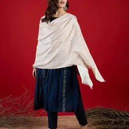 Women Paisley Woven Stole-image-19