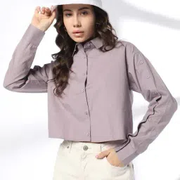 rio Women Regular Fit Shirt with Roll-Up Sleeves image 1