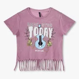 rio girls Girls Graphic Print Regular Fit Round-Neck T-Shirt-picture-35