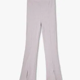 rio girls Girls Ribbed High-Rise Relaxed Fit Flat-Front Trousers-picture-43