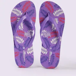 frisbee Women Printed Thong-Strap Flip-Flops image 1