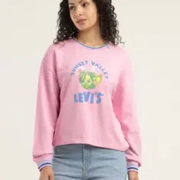 levi's Women Brand Print Oversized Sweatshirt-picture-15