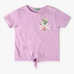 united colors of benetton Girls Placement Print Relaxed Fit Top-picture-21