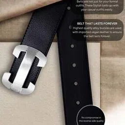 pacific gold Men Slim Belt with Tang Buckle Closure-picture-16