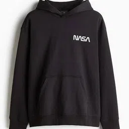 h&m Men Western Wear Micro Print Hoodie-picture-17