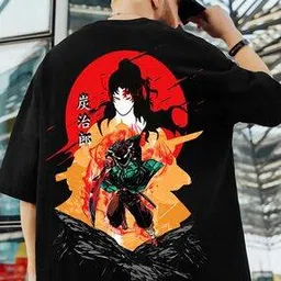 zen1 fashion Men Graphic Print Oversized Fit Crew-Neck T-Shirt-picture-51
