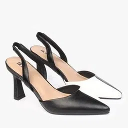 fioni by payless Colourblock Pointed-Toe Kitten Heeled Sandals-picture-53