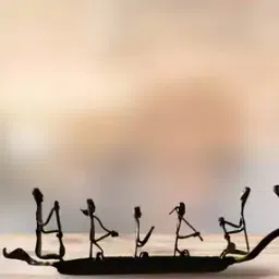 peepul tree Tribal Boat Showpiece -picture-12