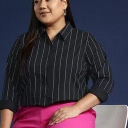 hancock Women Striped Regular Fit Shirt-picture-12