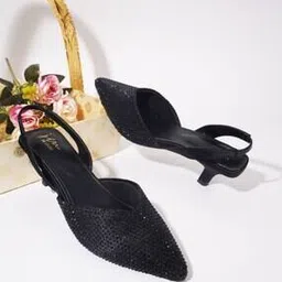 jm looks Women Pointed-Toe Kitten Heeled Sandals-picture-12