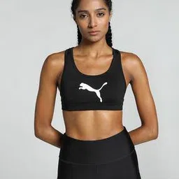 puma Logo Print Non-Wired Non-Padded Sports Bra-picture-42