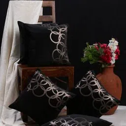 hosta homes Pack Of 5 Geometric Print Cushion Cover with Square Shaped-picture-38