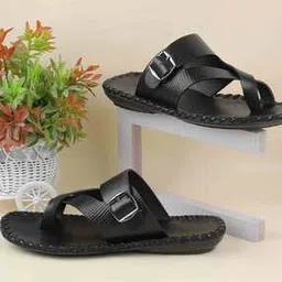 metro Men Genuine Leather Slip-On Sandals-picture-48