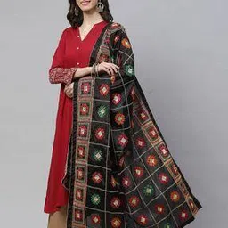 weavers villa Embroidered Dupatta with Zari Border-picture-27