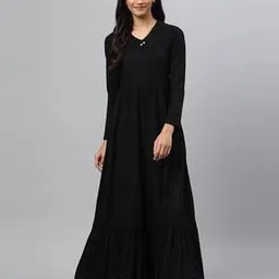 aurelia V-Neck Flared Kurta-picture-13