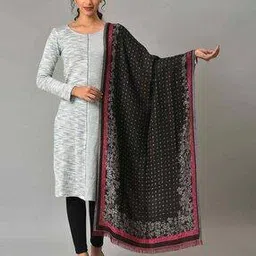 aurelia Women Floral Knitted Shawl with Fringes-picture-37