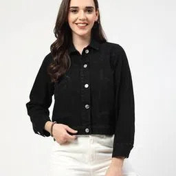 Women Regular Fit Denim Jacket-image-44