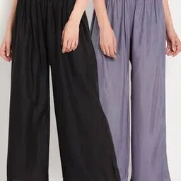 tag 7 Pack of 2 Palazzos with Elasticated Waistband-picture-14