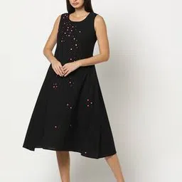 fusion Women Abla Embroidered A-Line Dress-picture-25