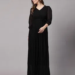 aayu-all about you Women Pleated Fit & Flare Dress-picture-14