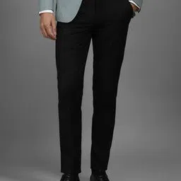 louis philippe Men Slim Fit Flat-Front Trousers-picture-13
