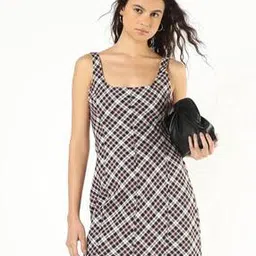Checked Mini Dress-image-50