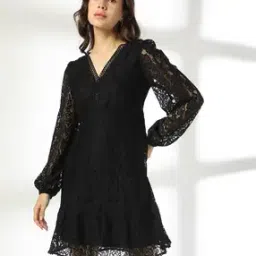 rio Women Lace V-Neck A-Line Dress-picture-18