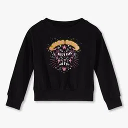 Girls Printed Relaxed Fit Sweatshirt-image-42