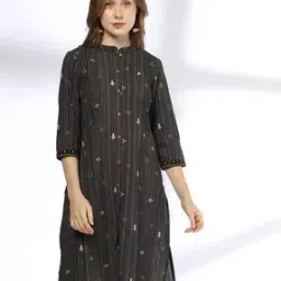 siyahi Women Printed Straight Kurta-picture-42