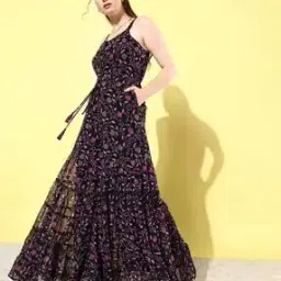 quiero Women Floral Print Jumpsuit with Insert Pockets-picture-32