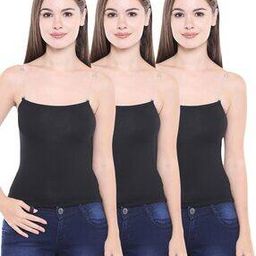 bodycare Pack of 3 Camisoles with Transparent Straps-picture-26