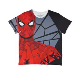 marvel spiderman Super Hero Print Crew-Neck T-shirt-picture-45