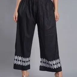 Women Geometric Print Palazzos with Slip Pockets-image-93