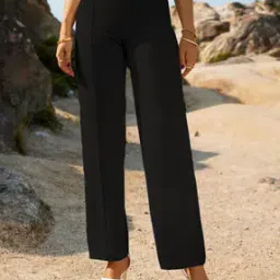 wuxi High-Rise Straight Fit Trousers-picture-18