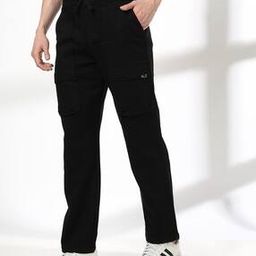 dnmx Men Mid-Rise Slim Straight Fit Cargo Pants-picture-28