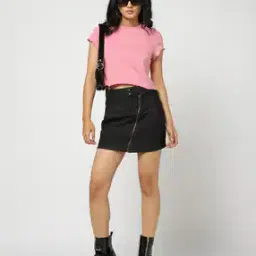 yousta Women High-Rise Cotton Biker Skort-picture-18