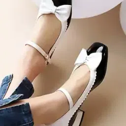 stylestry Women Square-Toe Chunky Heeled Sandals with Bow Accent-picture-51