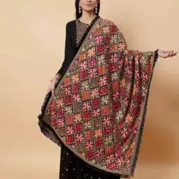 moda chales Women Embroidered Dupatta-picture-39