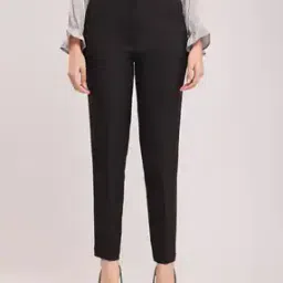 fable street Women High-Rise Tapered Fit Trousers-picture-22