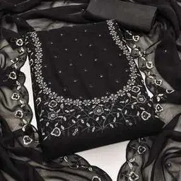 svaraa Women Embellished Embroidery Unstitched Dress Material-picture-20