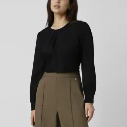 van heusen Women Regular Fit Round-Neck Top image 1