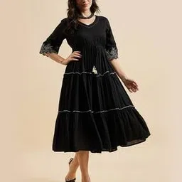 azira Women Embroidered Tiered Dress-picture-39