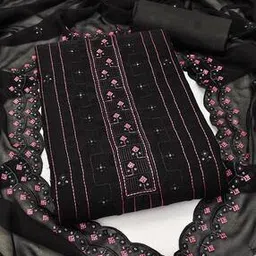 svaraa Women Embroidered 3-Piece Dress Material-picture-24