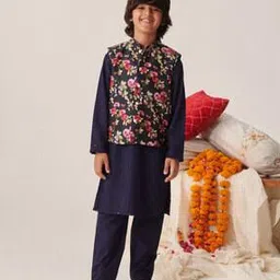 pspeaches Boys Printed Kurta Pyjamas Set-picture-32