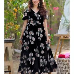 gromint Women V-Neck Gown Dress-picture-25