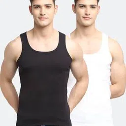 friskers Pack of 2 Round-Neck Sleeveless Vests-picture-38